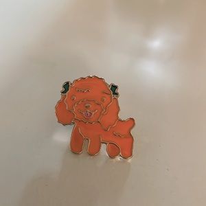 Labradoodle enamel pin